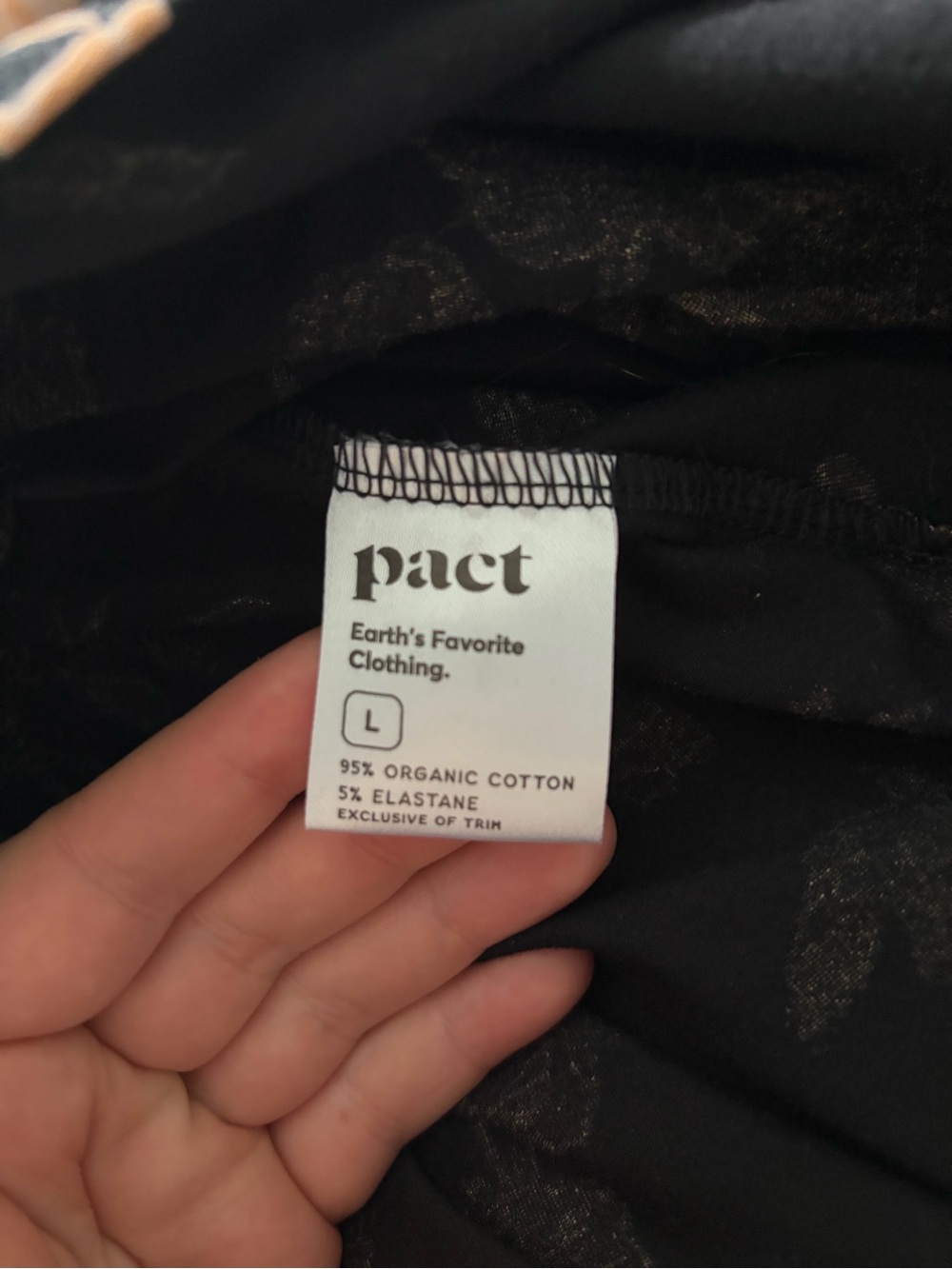 Pact Women’s Black Twilight Floral Fit & Flare Handkerchief Dress Large NWT - Picture 6 of 14